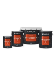 Краска для стен и потолков Komandor Interior 7, матовая, база А, белая, 9 л