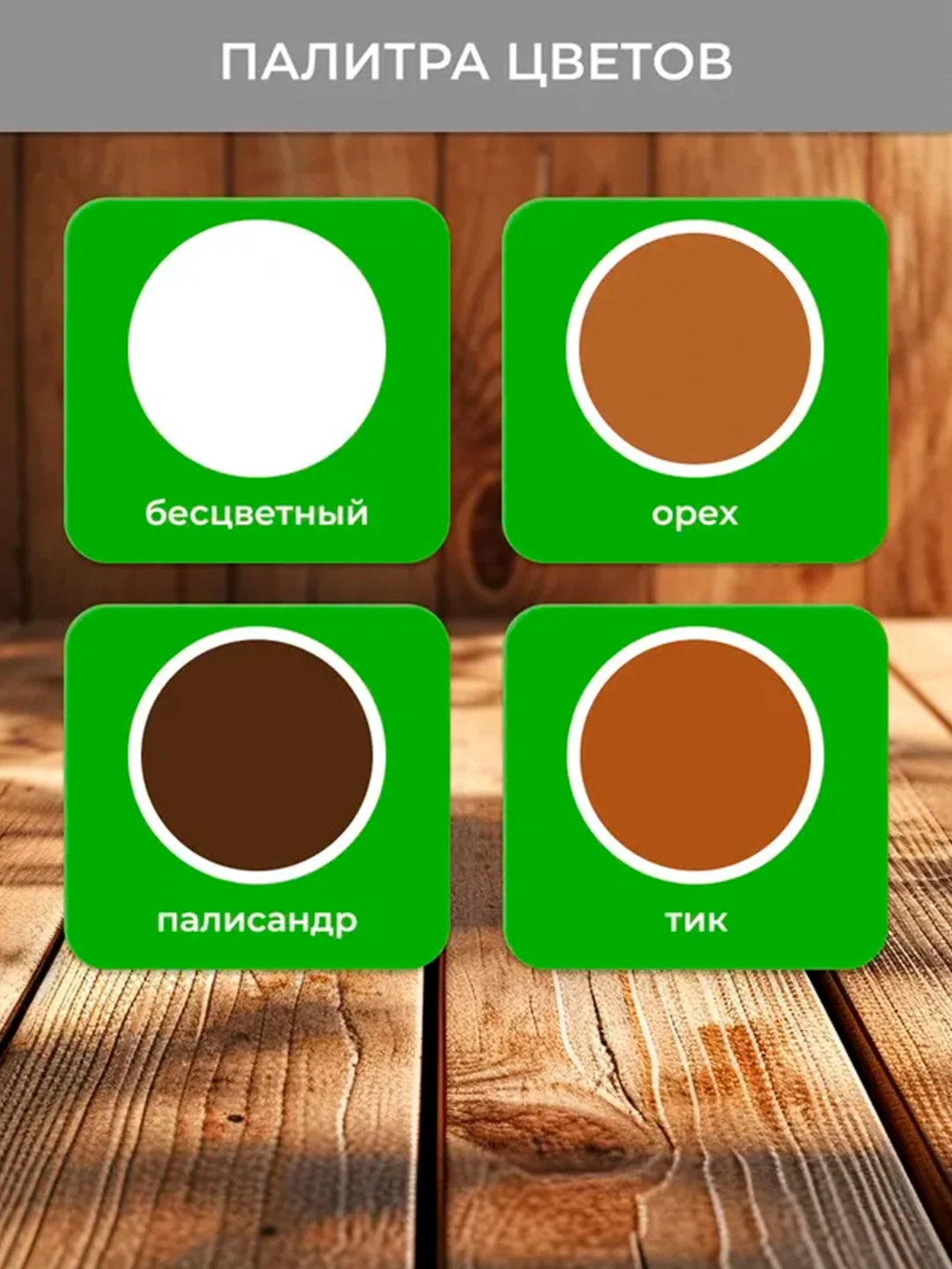 Защитно-декоративная пропитка для дерева Neomid Bio Color Classic, полумат., 0,9 л, палис.