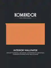 Краска для обоев Komandor Interior Wallpaper, матовая, база А, белая, 9 л
