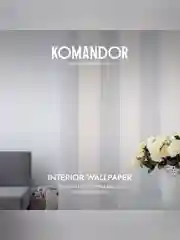 Краска для обоев Komandor Interior Wallpaper, матовая, база А, белая, 9 л