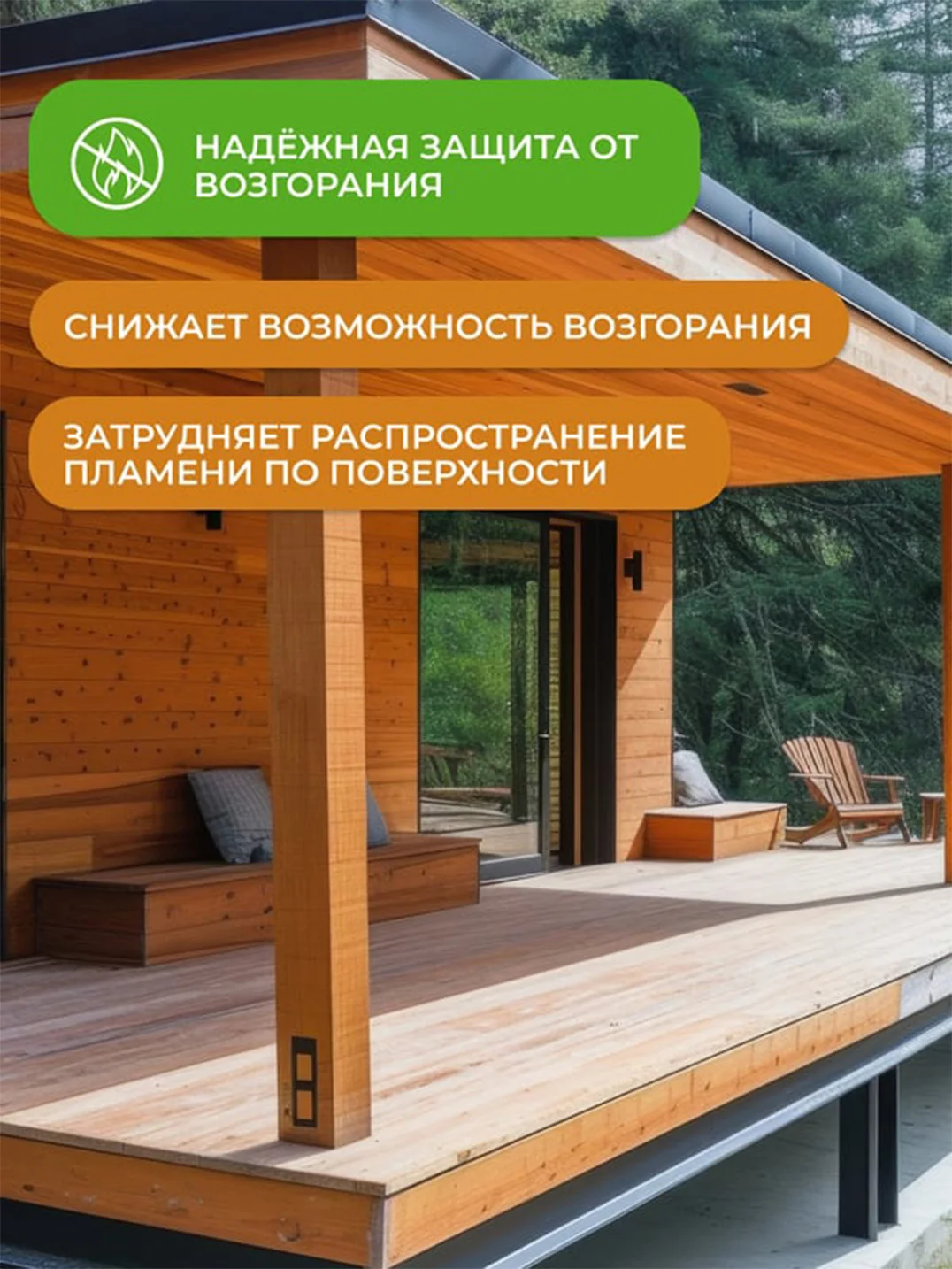 Огнебиозащитный состав для дерева Neomid 450, 2 группа, 20 кг