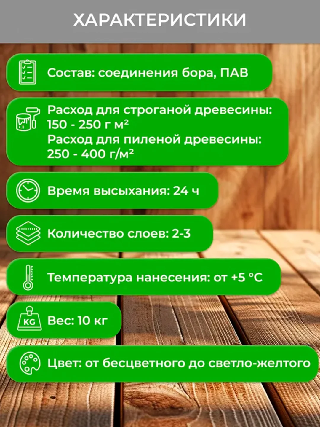 Антисептик для дерева Neomid Base eco, универсальный, 10 кг