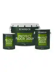 Эмаль для пола Komandor Protect Floor Aqua, акриловая, полуматовая,  0,9 л