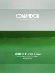 Эмаль для пола Komandor Protect Floor Aqua, акриловая, полуматовая,  9 л
