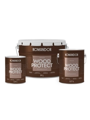 Антисептик для дерева Komandor Wood Protect, лессирующий, база С, бесцветный, 0,9 л