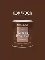 Антисептик для дерева Komandor Wood Protect, лессирующий, база С, бесцветный, 0,9 л