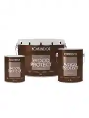 Антисептик для дерева Komandor Wood Protect, лессирующий, база С, бесцветный, 2,7 л
