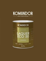 Лак для стен и потолков Komandor Laquer Eco 50, полуглянцевый, 0,9 л