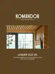 Лак для стен и потолков Komandor Laquer Eco 50, полуглянцевый, 0,9 л