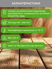 Средство для защиты древесины Neomid 100 StopЖук, 0,5 кг