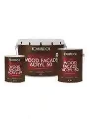 Краска для деревянных фасадов Komandor Wood Facade Acryl 50,база А, белая, 0,9 л