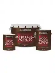 Краска для деревянных фасадов Komandor Wood Facade Acryl 50,база А, белая, 2,7 л