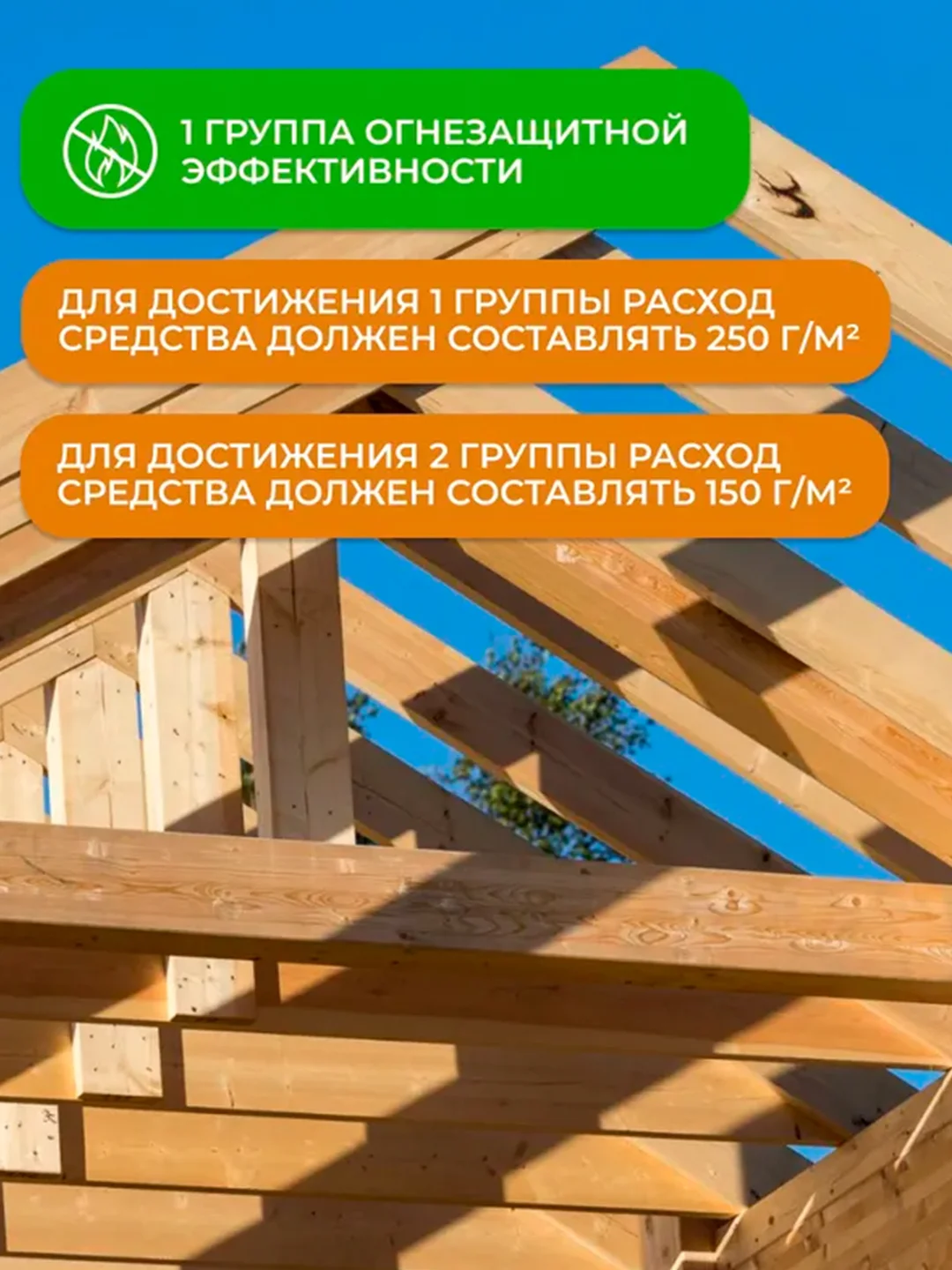 Огнебиозащитный состав для древесины Neomid 450, 1 группа, 5 кг, бесцветный