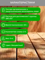 Огнебиозащитный состав для древесины Neomid 450, 1 группа, 5 кг, бесцветный