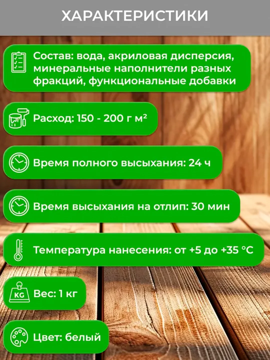 Краска для плит OSB Neomid, база А, белая, 1 кг