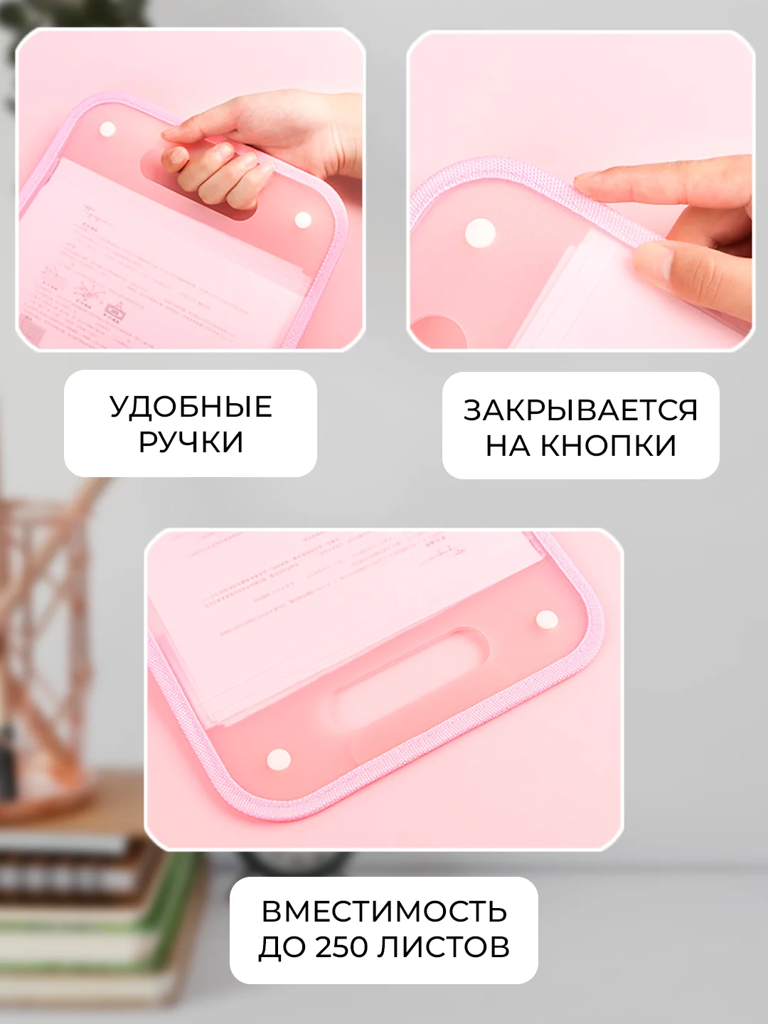 Мятный папка органайзер А4 для хранения документов, 13 отделений, сумка для бумаг на кнопках