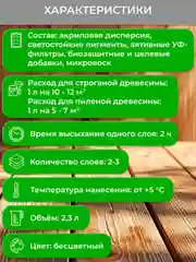 Защитно-декоративная пропитка для дерева Neomid Bio Color Aqua, матовая, 2,3 л, бесцветная