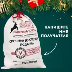 Подарочный новогодний мешок для подарков