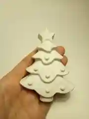 Коричневый новогодний подарочный набор детям.Фигурки из гипса для раскрашивания с красками