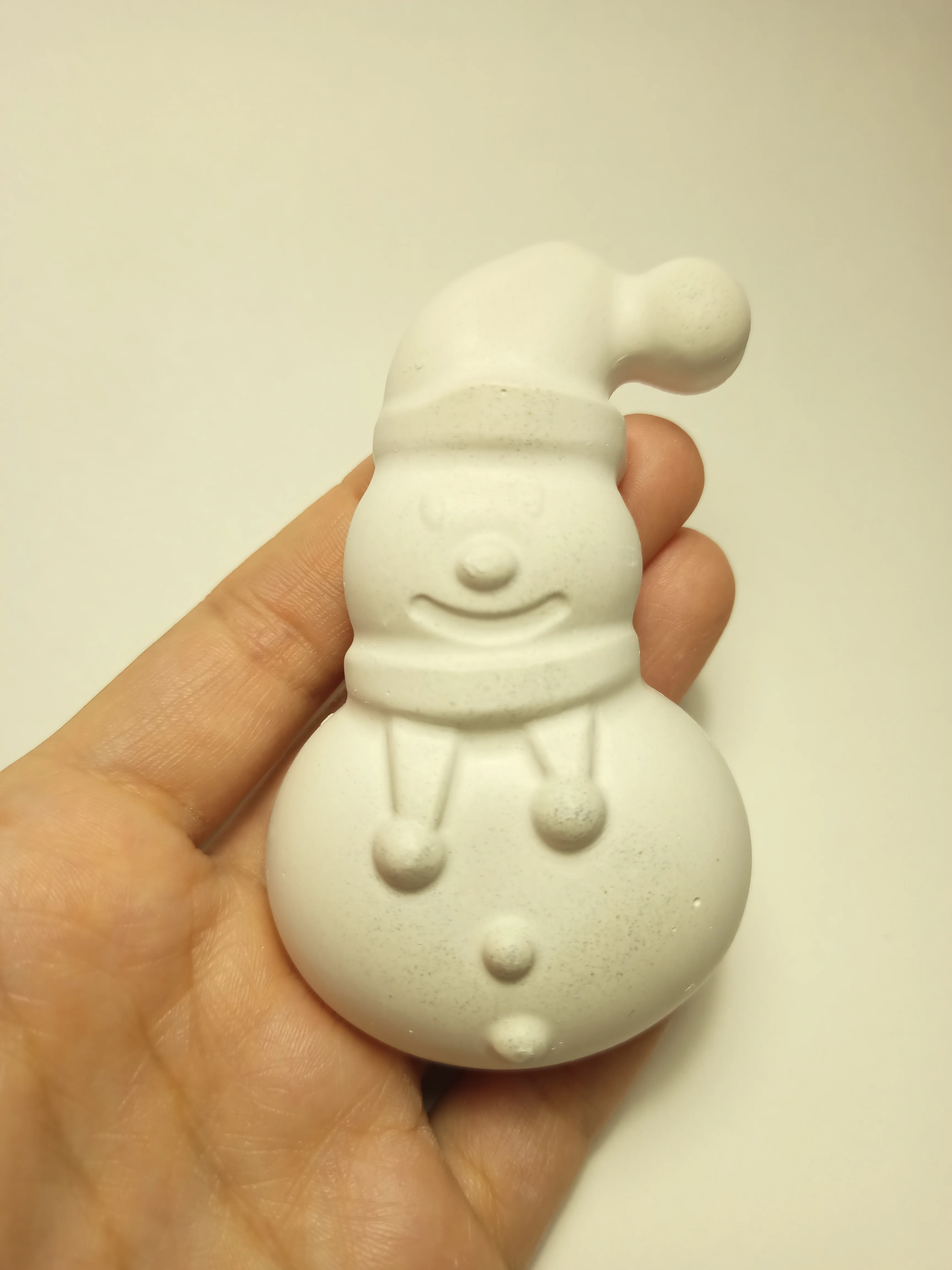 Коричневый новогодний подарочный набор детям.Фигурки из гипса для раскрашивания с красками