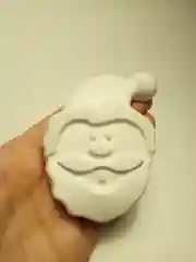 Коричневый новогодний подарочный набор детям.Фигурки из гипса для раскрашивания с красками