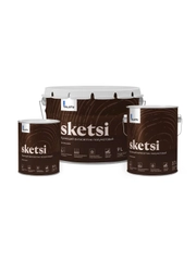 Антисептик для дерева Talatu Sketsi, кроющий, полуматовый, база A, белый, 0,9 л