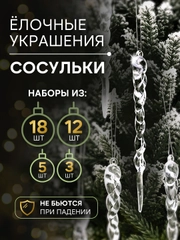 Ёлочная игрушка "Сосульки"