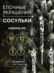 Ёлочная игрушка "Сосульки"