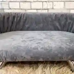 Серый меланж лежанка для кошек и собак мелких пород