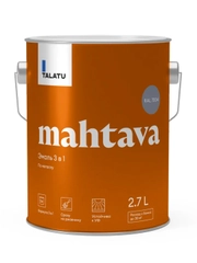 Грунт-эмаль по ржавчине 3 в 1 Talatu Mahtava, глянцевая, 2,7 л, RAL 7004, серый