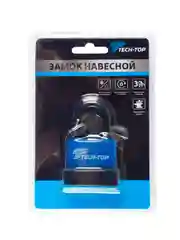 Замок навесной всепогодный Tech-Top T-01, 70 x 45 x 24 мм, 3 ключа