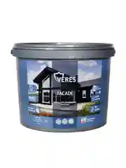 Краска для деревянных фасадов Veres Facade, акриловая, матовая, 9 л, песочный