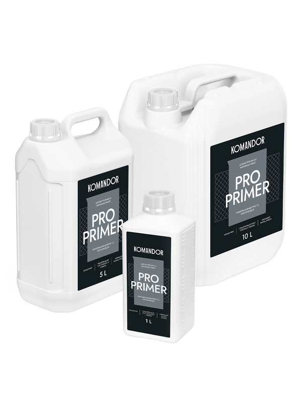 Грунтовка универсальная концентрат 1:3 Komandor Pro Primer, 10 л