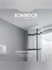 Краска для потолка Komandor Interior Ceiling, глубокоматовая, 9 л, белоснежная