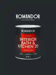 Краска интерьерная влагостойкая Komandor Interior Bath&Kitchen 20,  0,9 л