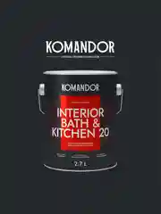 Краска интерьерная влагостойкая Komandor Interior Bath&Kitchen 20,  2,7 л
