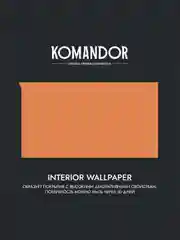 Краска для обоев Komandor Interior Wallpaper, матовая, база C, бесцветная, 0,9 л