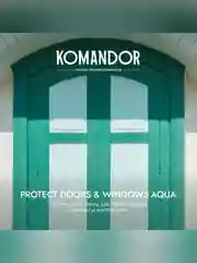 Эмаль для окон и дверей Komandor Protect Doors&Widows Aqua, полуматовая, 0,9 л