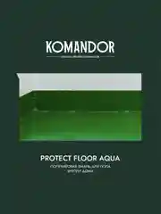 Эмаль для пола Komandor Protect Floor Aqua, акриловая, полуматовая, база А, белая, 0,9 л