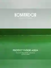 Эмаль для пола Komandor Protect Floor Aqua, акриловая, полуматовая, база А, белая, 9 л