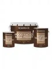 Грунт-антисептик для дерева Komandor Wood Facade Aqua Primer, 0,9 л