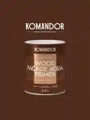 Грунт-антисептик для дерева Komandor Wood Facade Aqua Primer, 0,9 л
