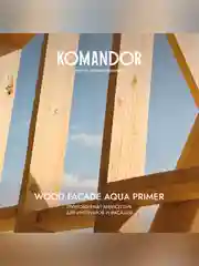 Грунт-антисептик для дерева Komandor Wood Facade Aqua Primer, 0,9 л