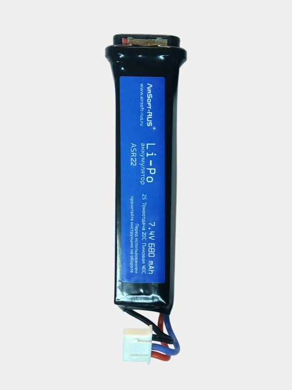 Аккумулятор Li-Po 7,4V 680mAh для АЕП-пистолетов (ASR22)