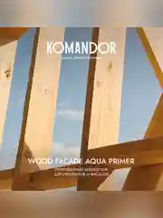 Грунт-антисептик для дерева Komandor Wood Facade Aqua Primer, 2,7 л