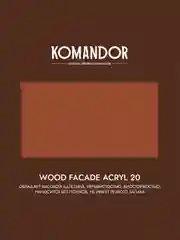 Краска для деревянных фасадов Komandor Wood Facade Acryl 20, полуматовая, белая, 0,9 л