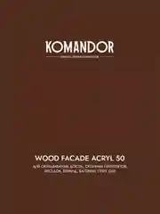 Краска для деревянных фасадов Komandor Wood Facade Acryl 50,база А, белая, 9 л
