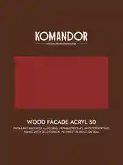 Краска для деревянных фасадов Komandor Wood Facade Acryl 50,база А, белая, 9 л