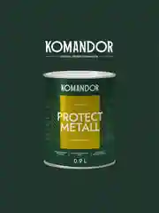Грунт-эмаль по ржавчине 3 в 1 Komandor Protect Metall, глянцевая, база C, , 0,9 л