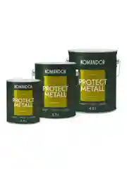 Грунт-эмаль по ржавчине 3 в 1 Komandor Protect Metall, глянцевая, база C, , 2,7 л